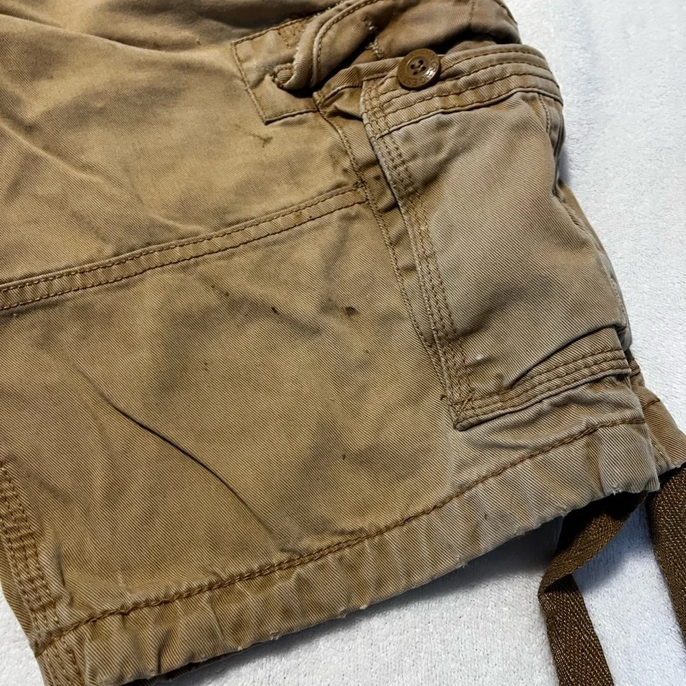 Jordan Craig Cargo Shorts Men’s Tan Khaki Utility Pocket Shorts Size 32